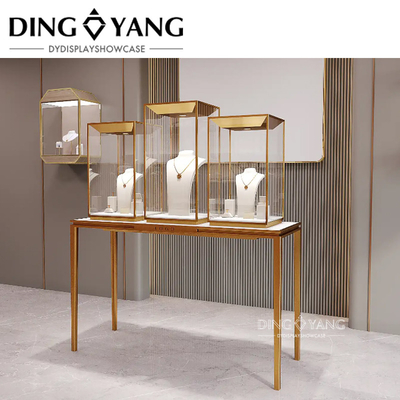 Modern Elegant Jewelry Store Display Fixtures With Lights No Installation Used Directly